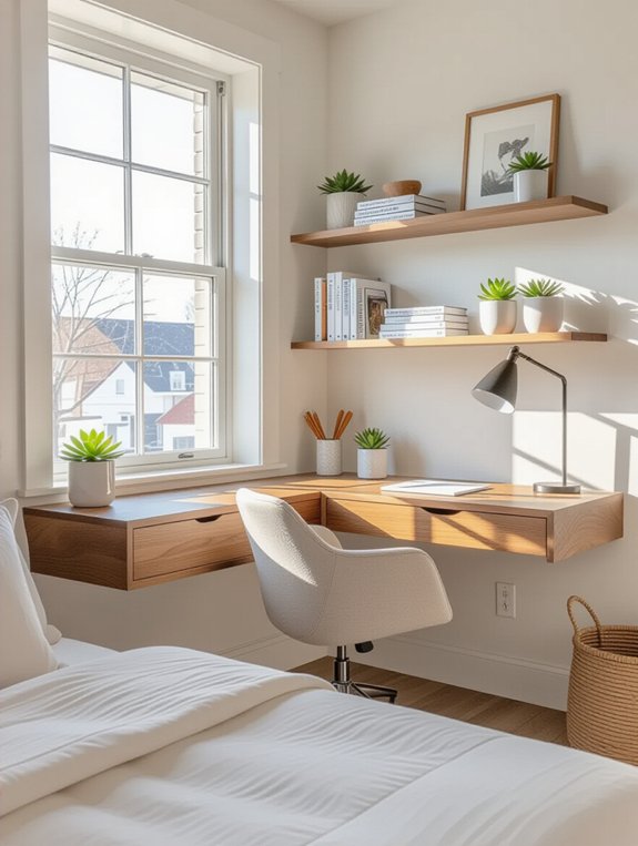 wall mounted desk design ideas