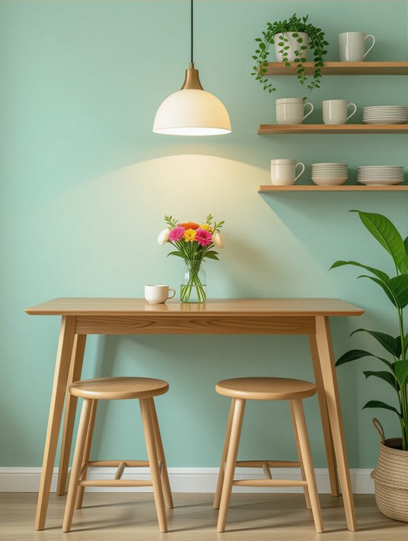 wall mounted space saving table
