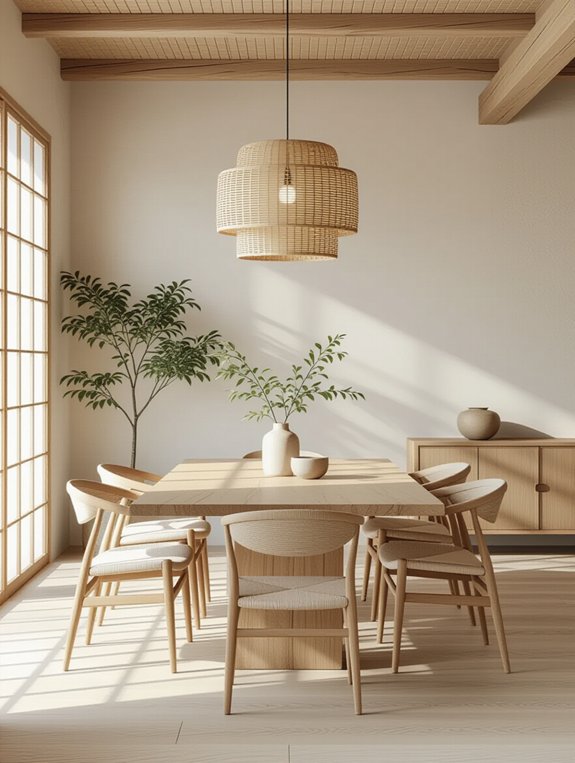 warm natural wood accents
