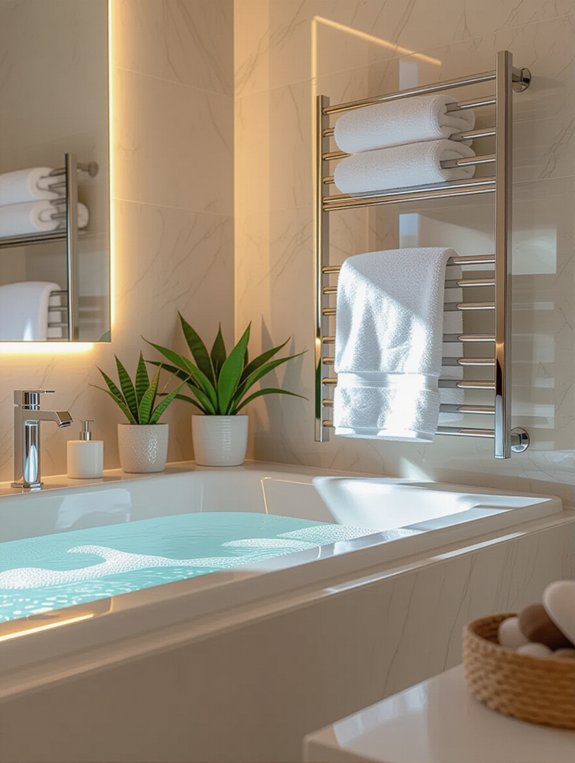 warm towels luxurious experience