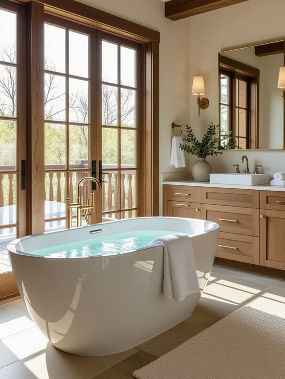 warm wood enhances luxury