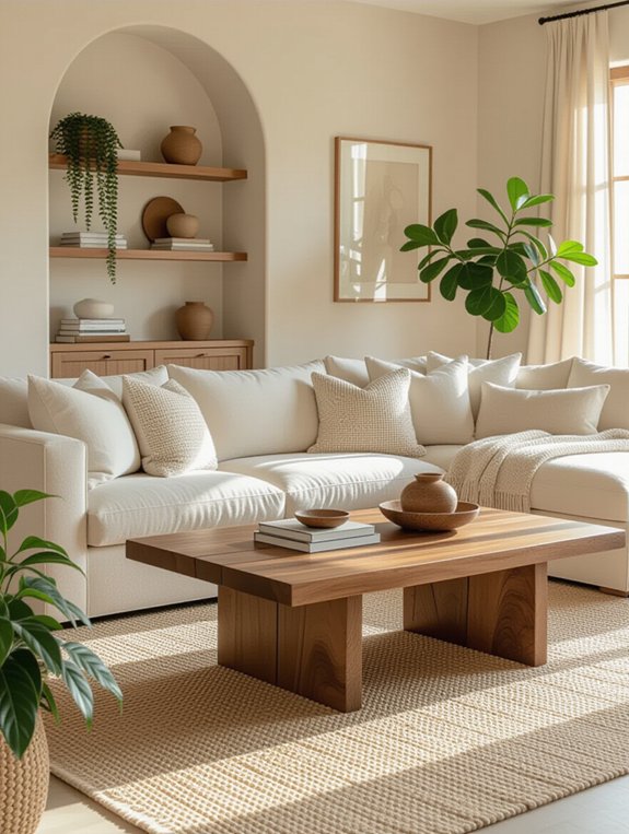warmth through wooden furniture