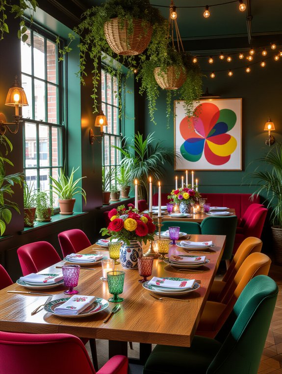 whimsical and playful dining
