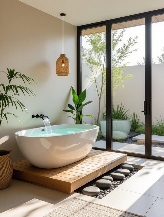 zen inspired bathroom retreat