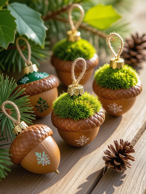 acorn cap holiday crafts