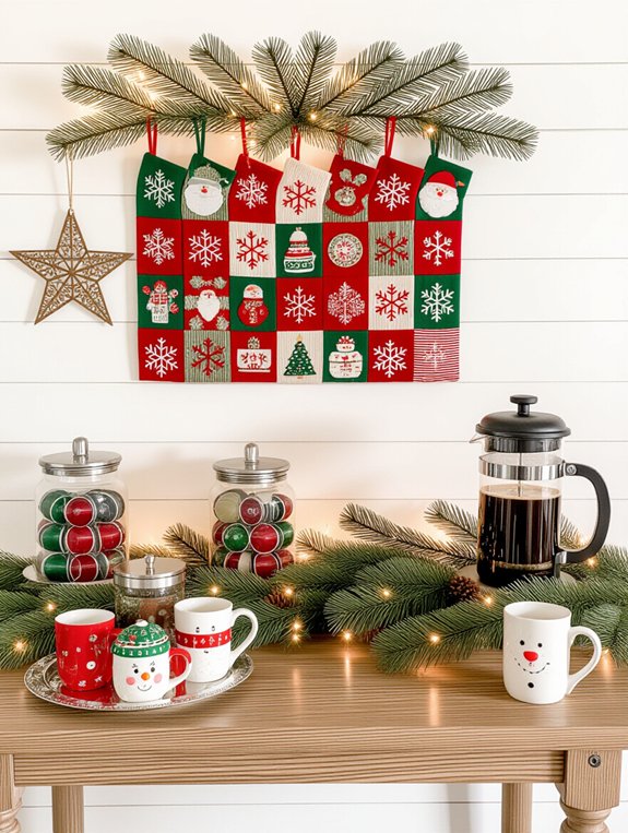 advent coffee countdown station
