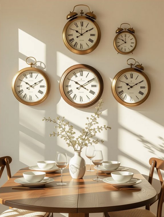 artistic clocks enhance decor