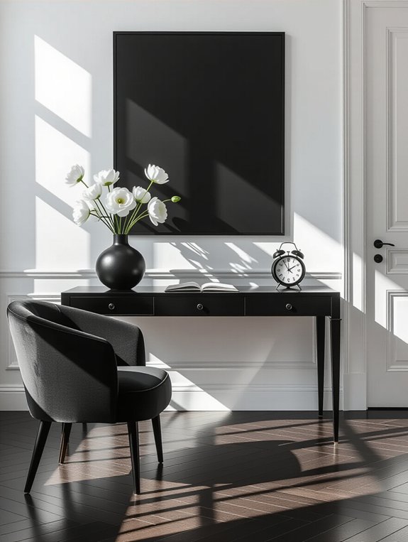 black and white elegance
