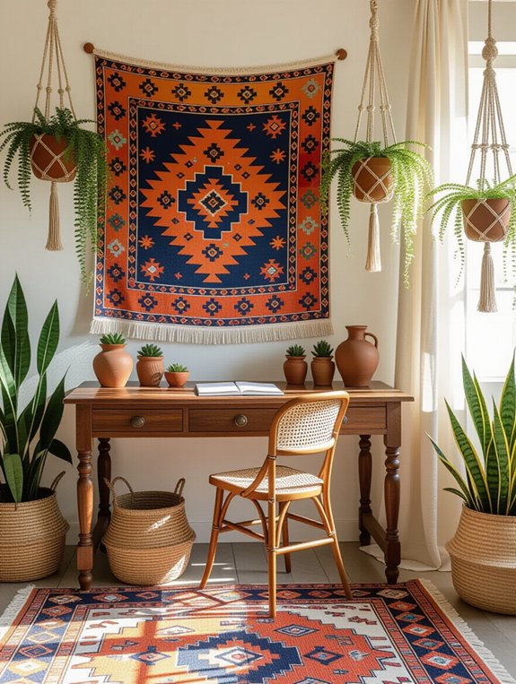 bohemian office decor essentials