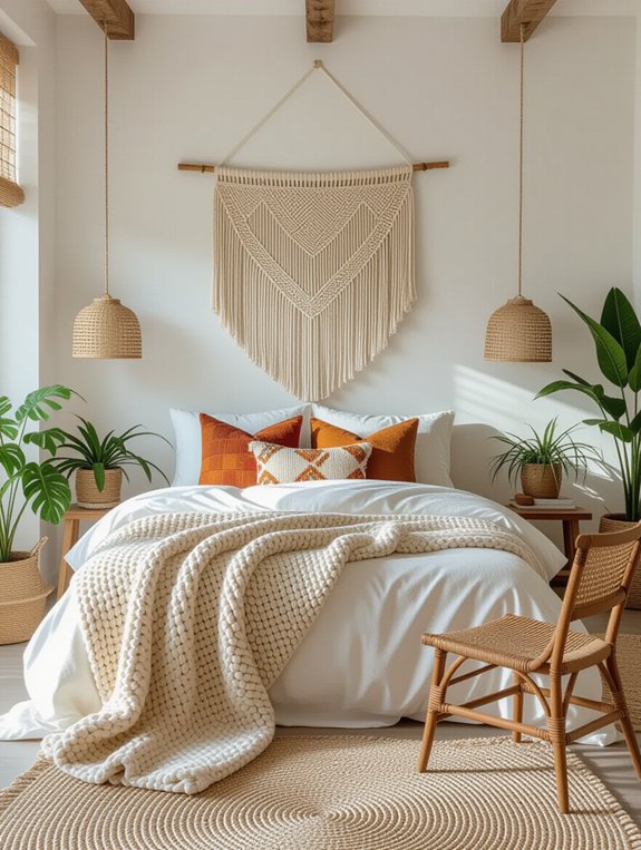 bohemian textiles for warmth