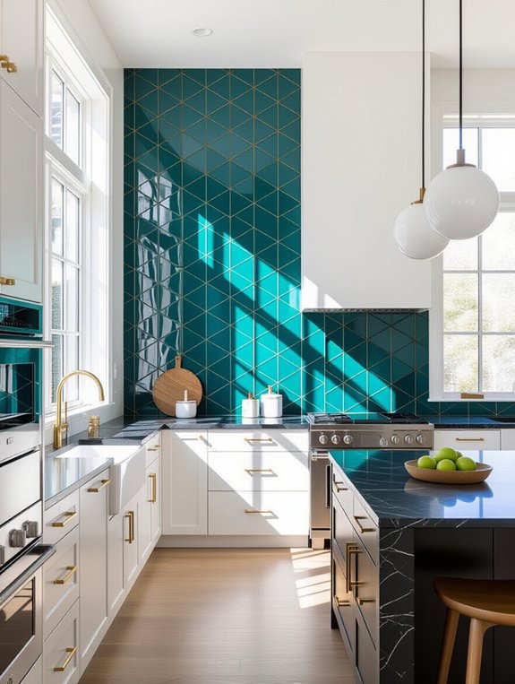 bold and vibrant backsplashes