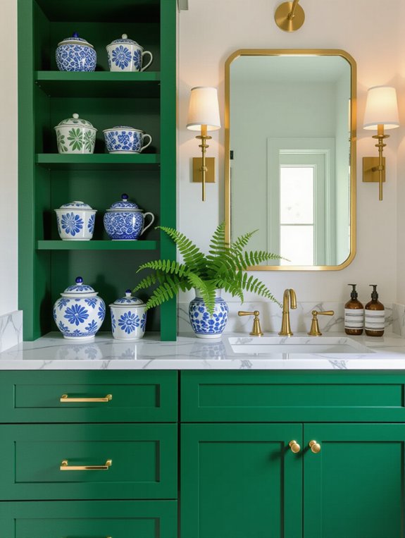 bold bathroom vanity colors