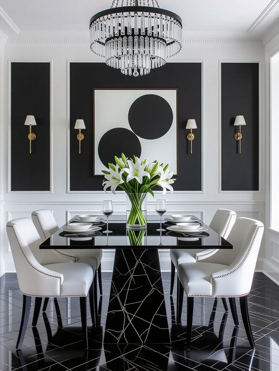 bold black and white elegance