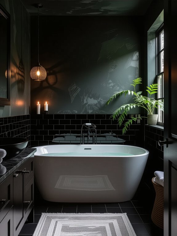 bold black fixtures elevate aesthetics