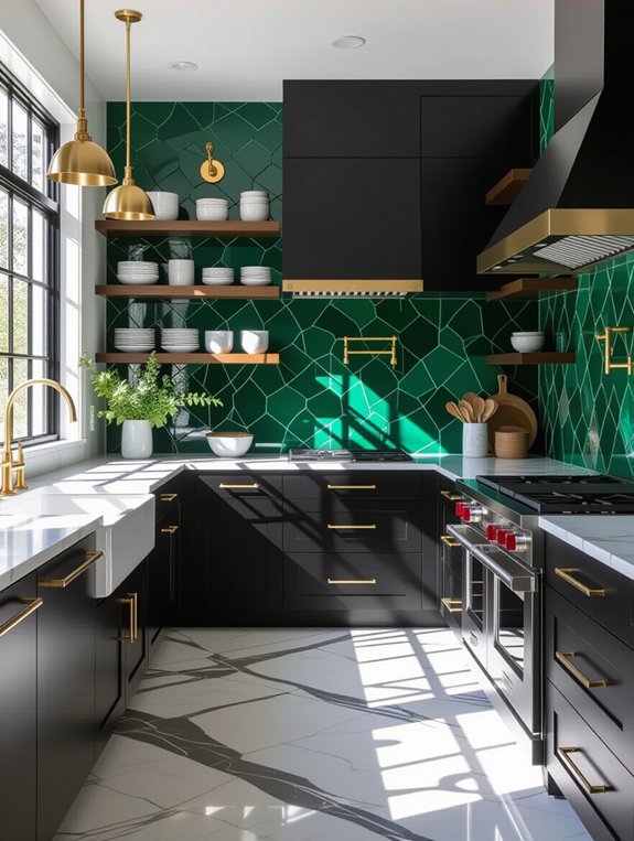 bold contrasts enhance elegance