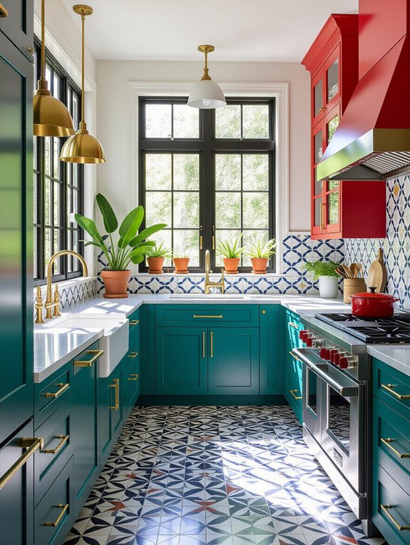 bold kitchen color trends