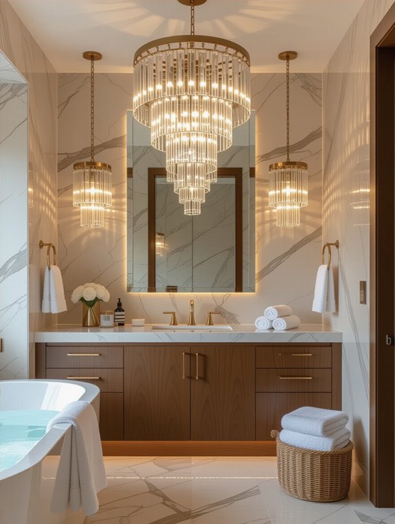 bold lighting enhances ambiance