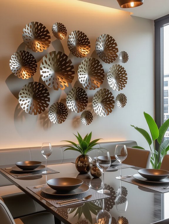 bold metal wall art