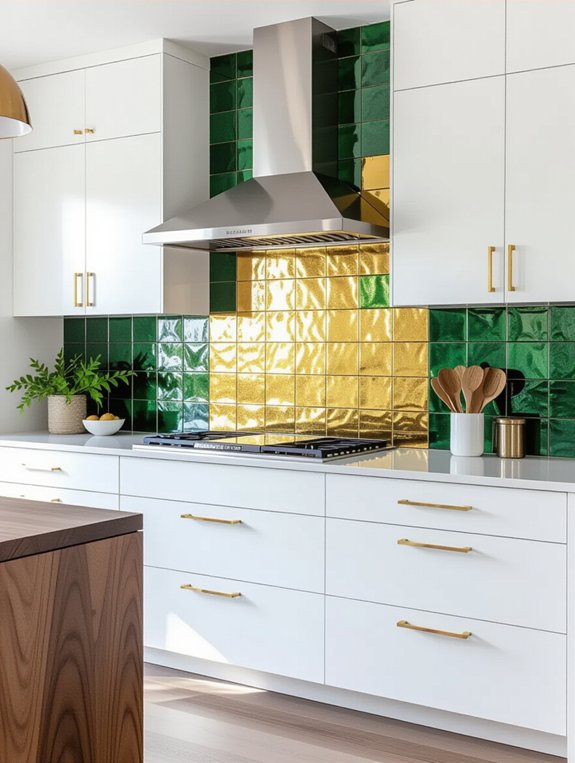 bold unique artistic backsplashes