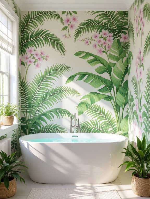 botanical bathroom transformation ideas