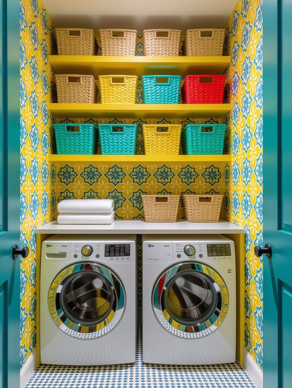 bright colors energize laundry
