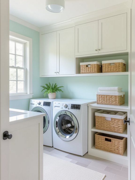 brighten laundry room colors