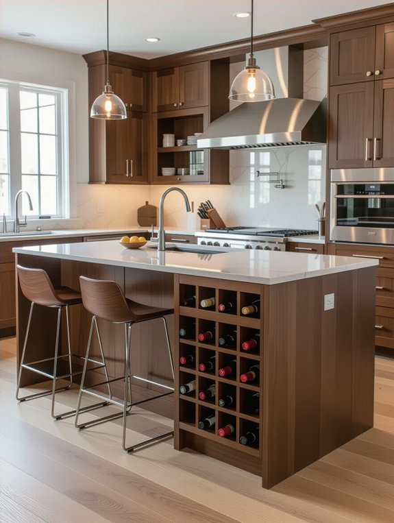 built in wine storage solution