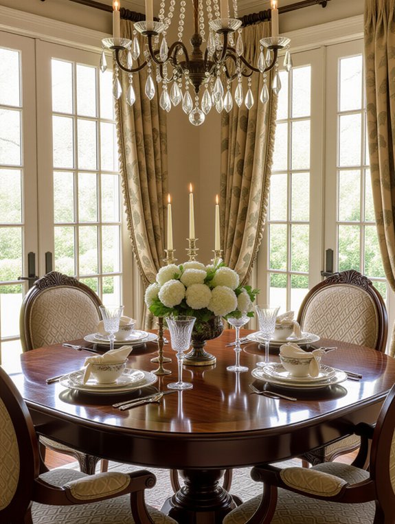 candlelight enhances dining ambiance