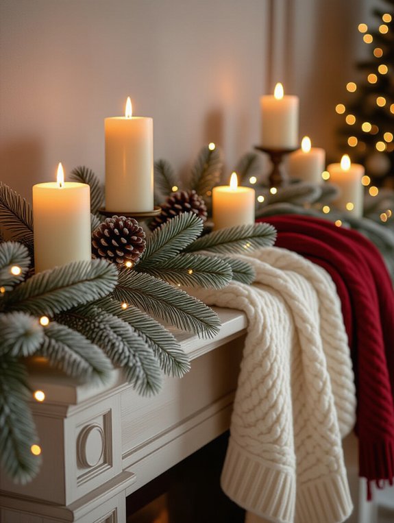 candles enhance winter ambiance