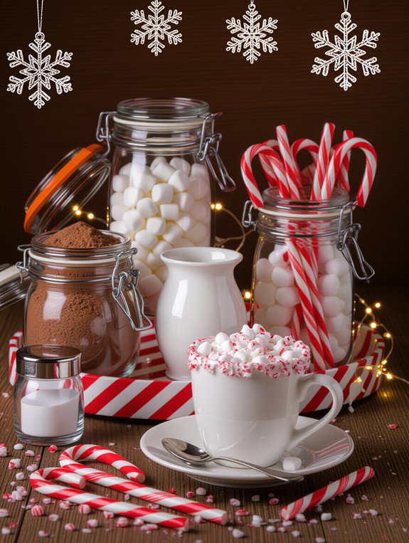 candy cane coffee accents
