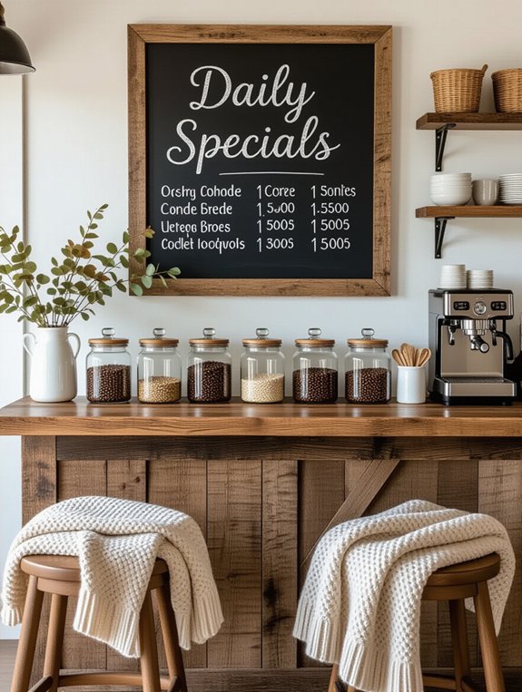 chalkboard for daily specials