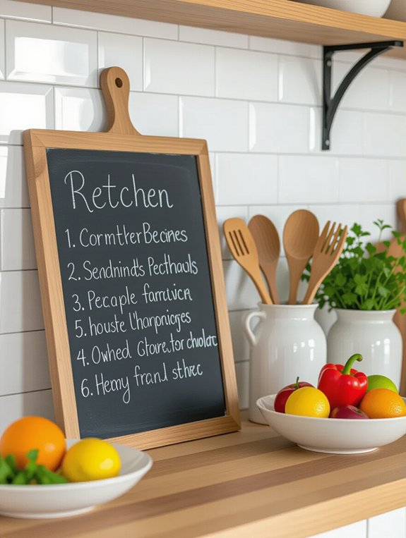 chalkboard for kitchen notes
