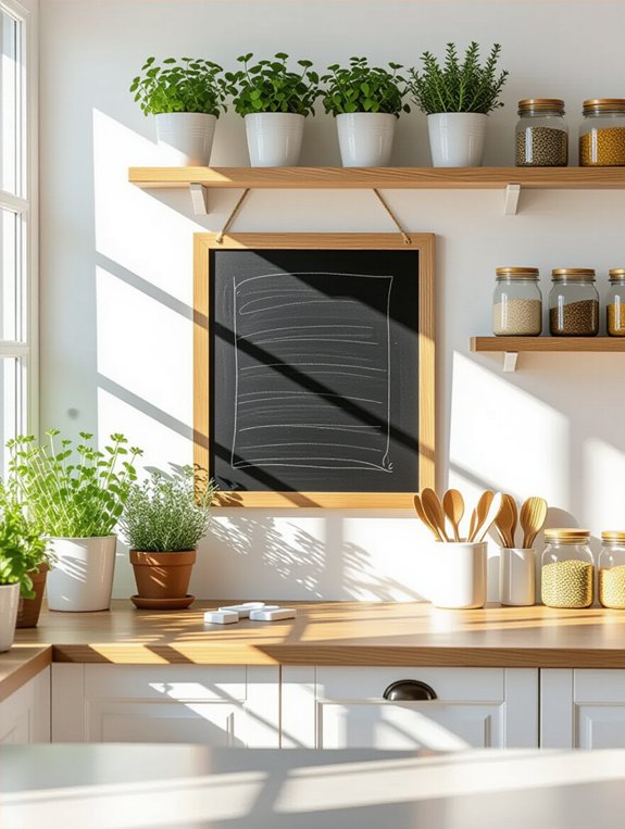 chalkboard for kitchen organization