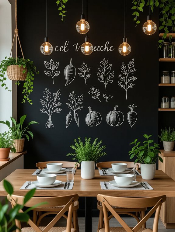 chalkboard wall for creativity