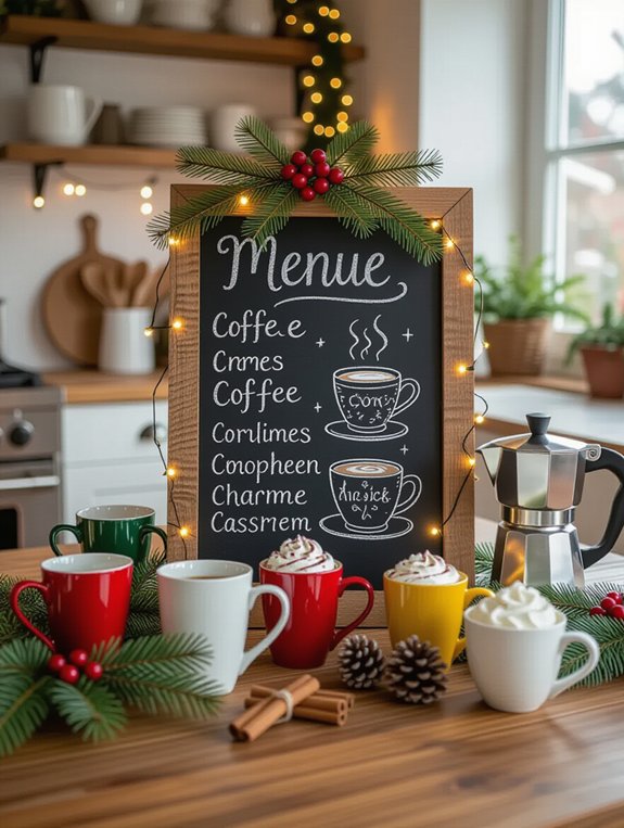 charming diy chalkboard menu