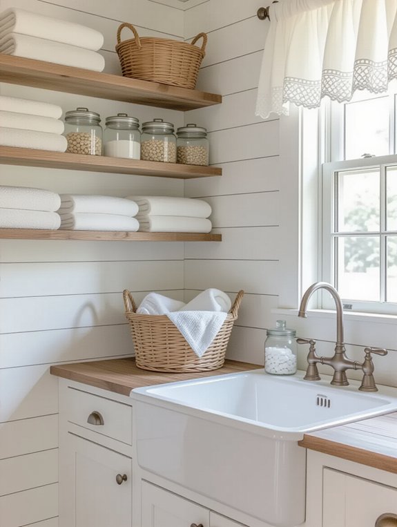charming farmhouse laundry decor