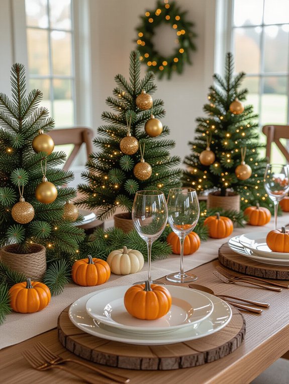 charming mini thanksgiving trees