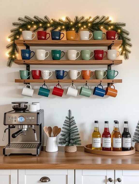 charming mug rack display
