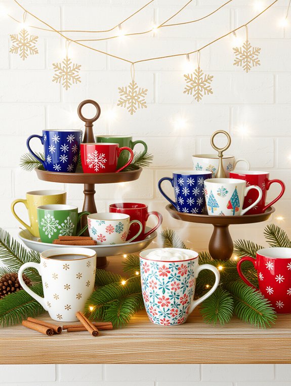 charming personalized mug display