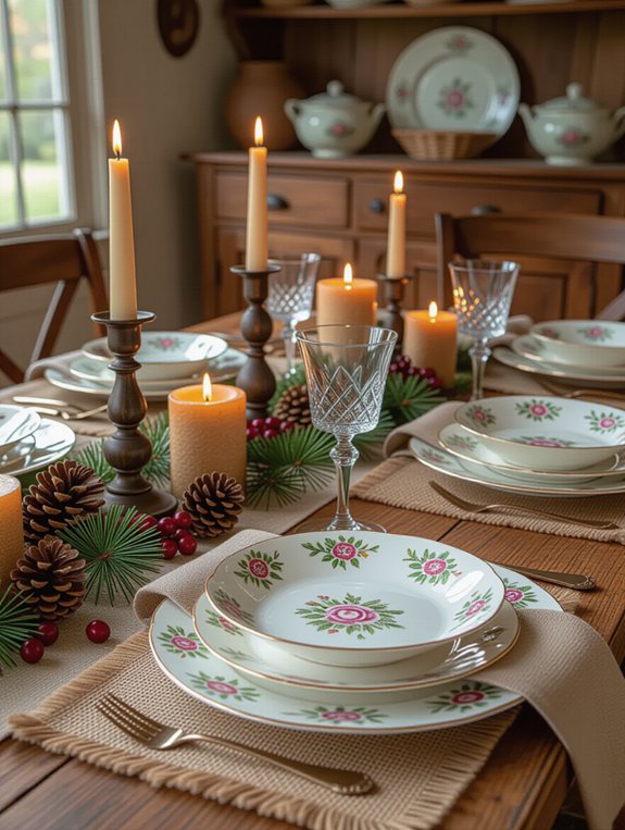 charming vintage tableware collection