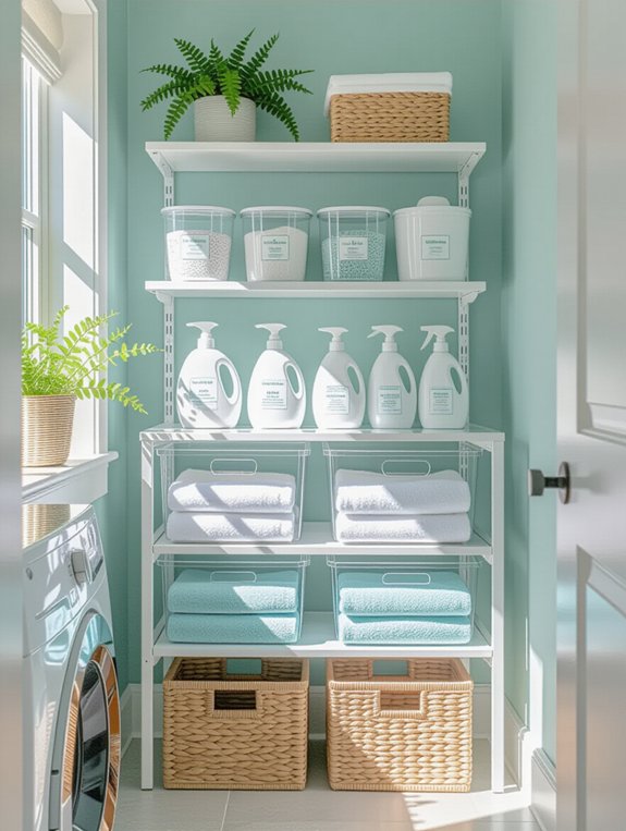 clear containers for detergents