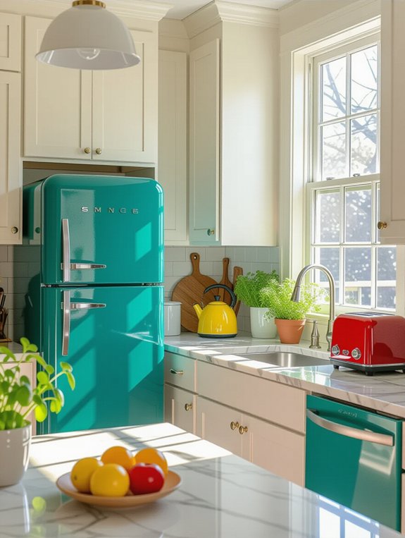 colorful kitchen appliance trends
