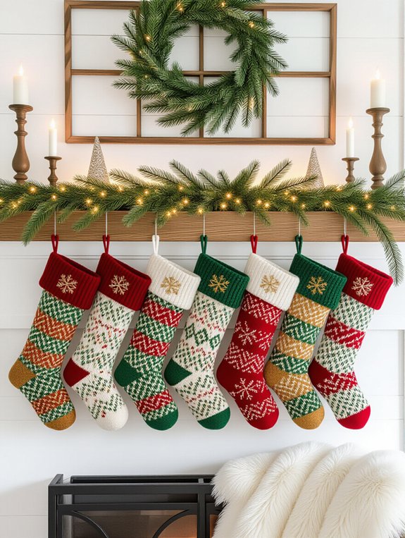 colorful stockings for winter