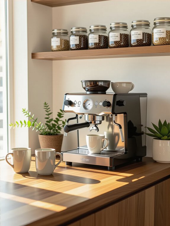 compact coffee bar ideas