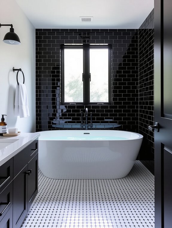 contrasting grout for impact