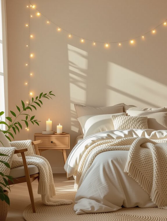 cozy ambient bedroom lighting