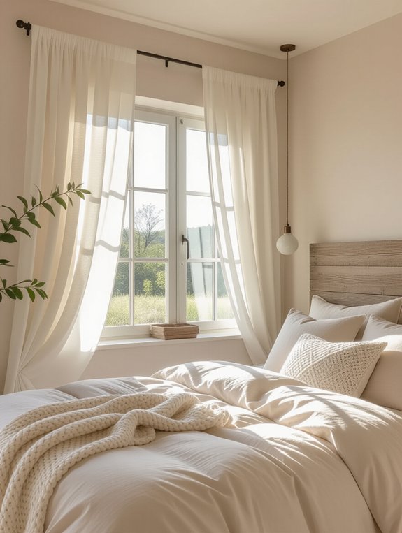 cozy bedroom window treatments