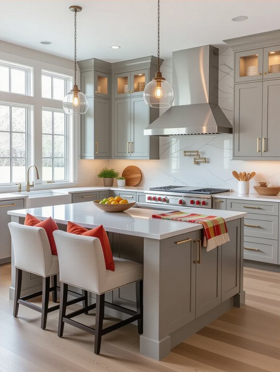 cozy breakfast nook island