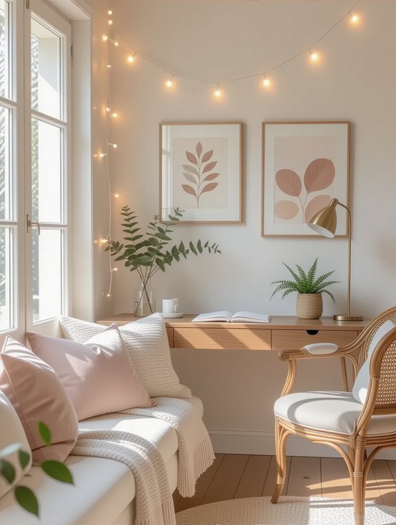 cozy creative nook setup