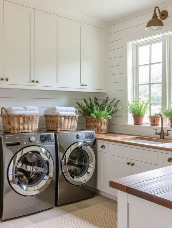 cozy farmhouse laundry room